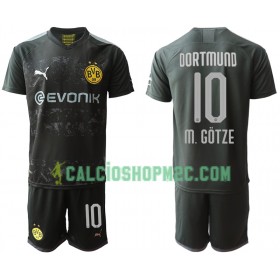 Borussia Dortmund M. GOTZE 10 Bambino Maglia Trasferta 2019/2020 Manica Corta (+ Pantaloncini)